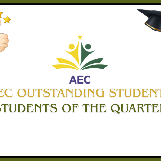 Outstanding students of the quarter (1st Quarter 2026)